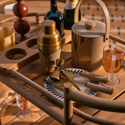 emsworth-leather-ice-bucket-and-tongs-taupe-a20971-1-19-1248-10-11 msworth Leather Ice Bucket and Tongs